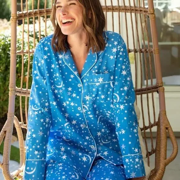 Printfresh Celestial Skies Long Sleep Set - Size Large - Picture 2 of 7